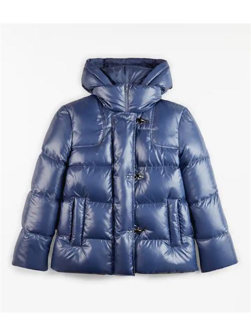 DOWN JACKET WITH HOOKS FAY | NAW36495220SBDU608U608