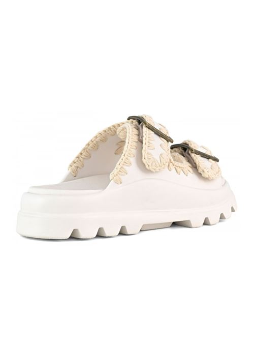 EVA ONE-PIECE SLIDE TWO-BUCKLE MOU | MU.SW661001NWHITE
