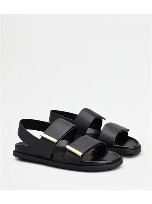 LEATHER SANDAL TODS | XXW68K0JE60N6MB999B999